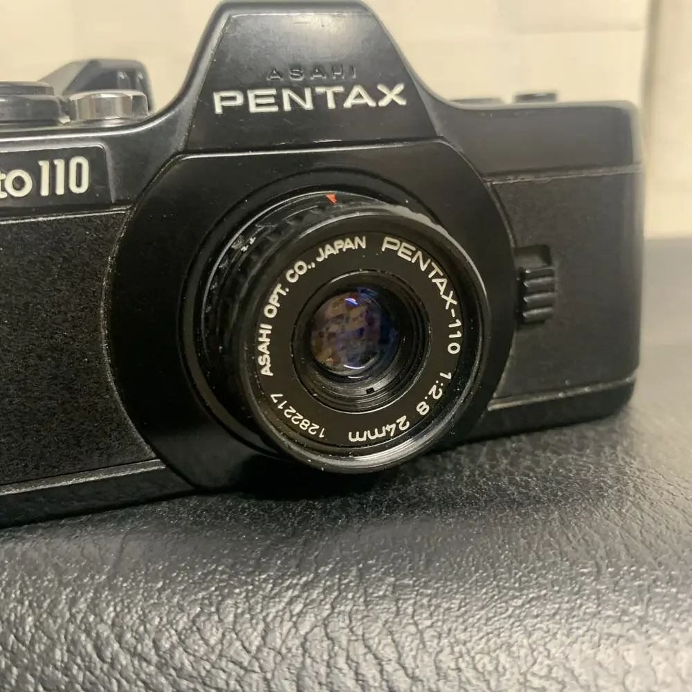 Asahi Pentax Auto 110 w/ 110 Film-Non Working Flash Included-Tested